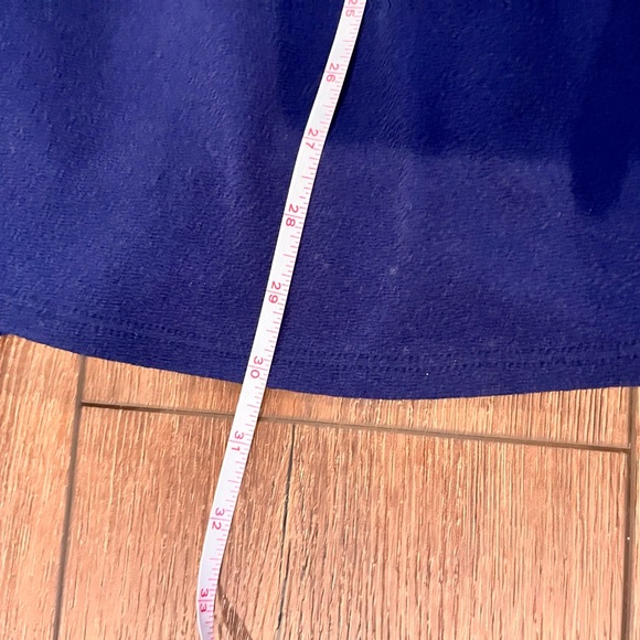 ANTHROPOLOGIE Navy Scalloped A-Line Dress Size Small - Picture 8 of 9